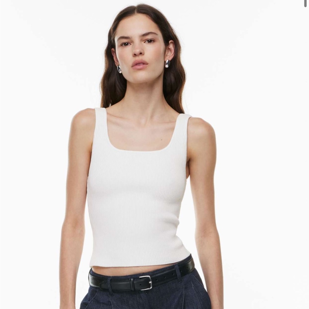 Sculpt Knit Squareneck Tank